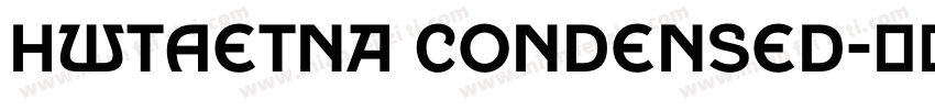 HWTAetna condensed字体转换
